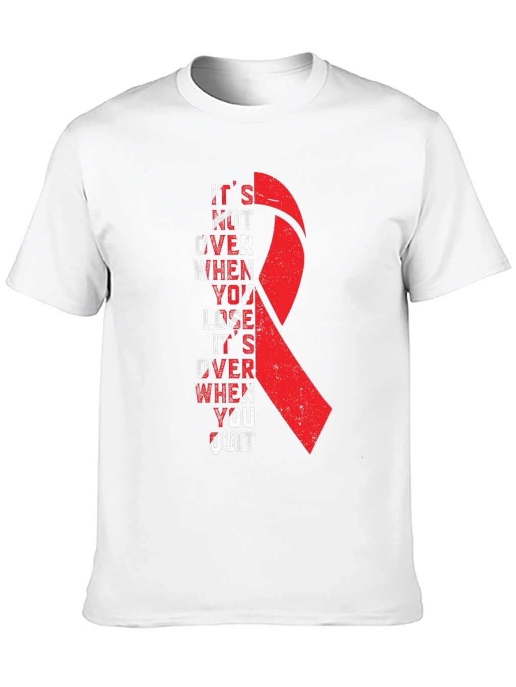Inspirational Ribbon Graphic T-Shirt