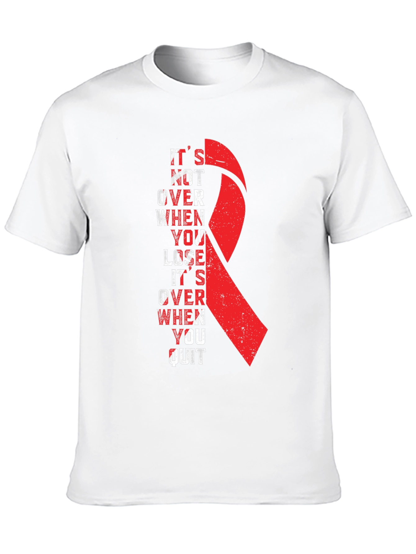 Inspirational Ribbon Graphic T-Shirt