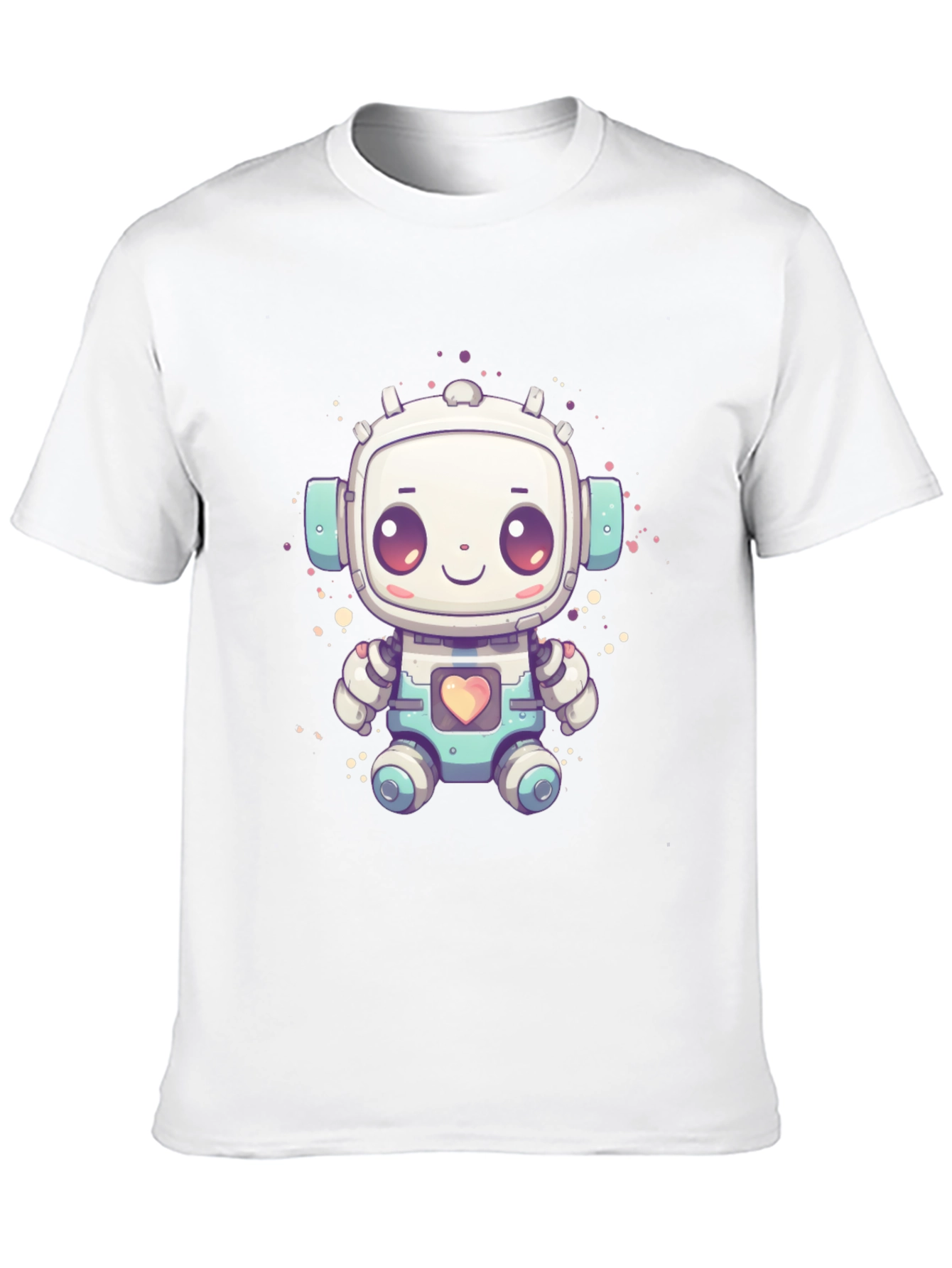 Cute Robot Graphic T-Shirt - Fun Sci-Fi Style
