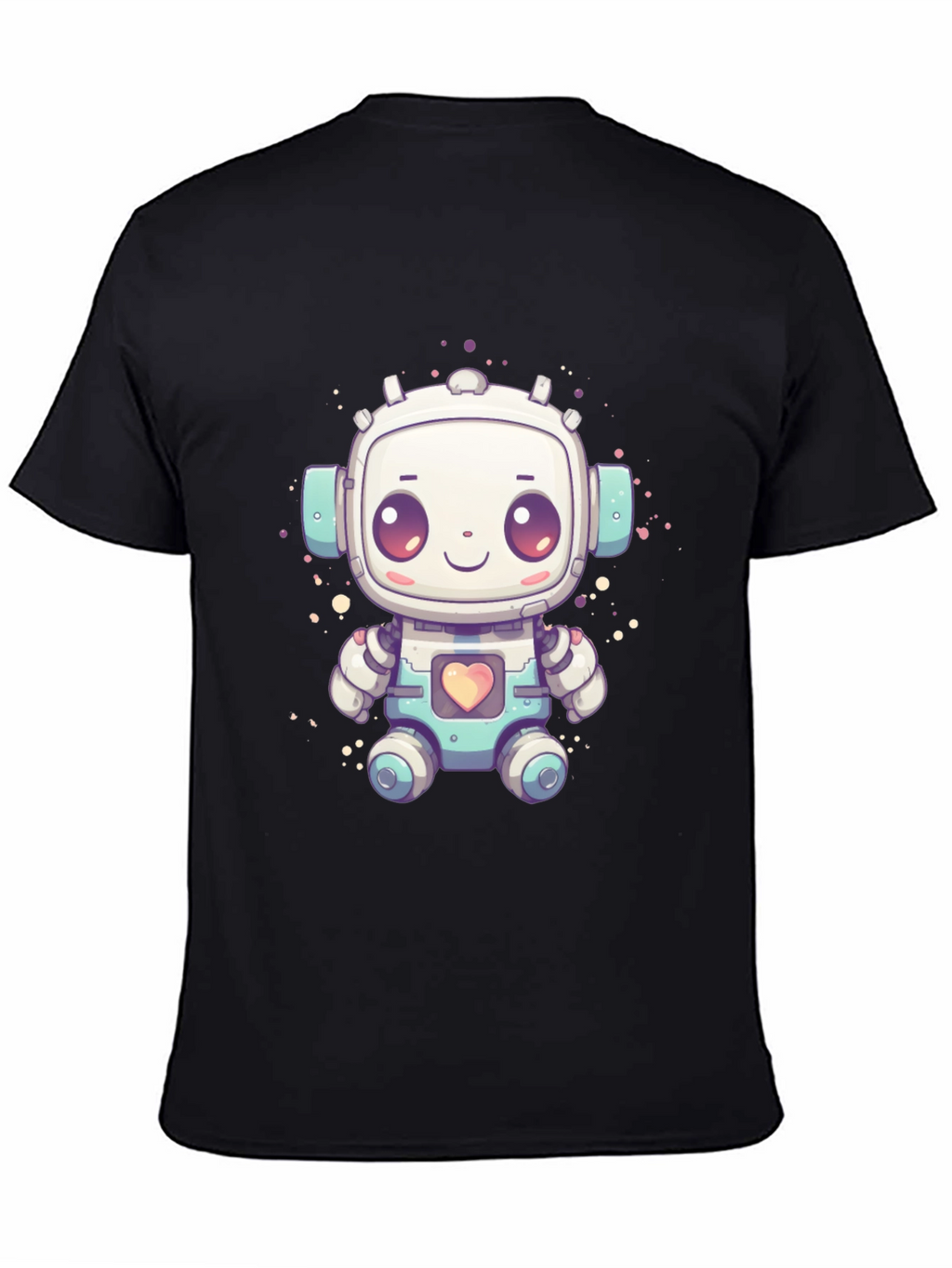 Cute Robot Graphic T-Shirt - Fun Sci-Fi Style