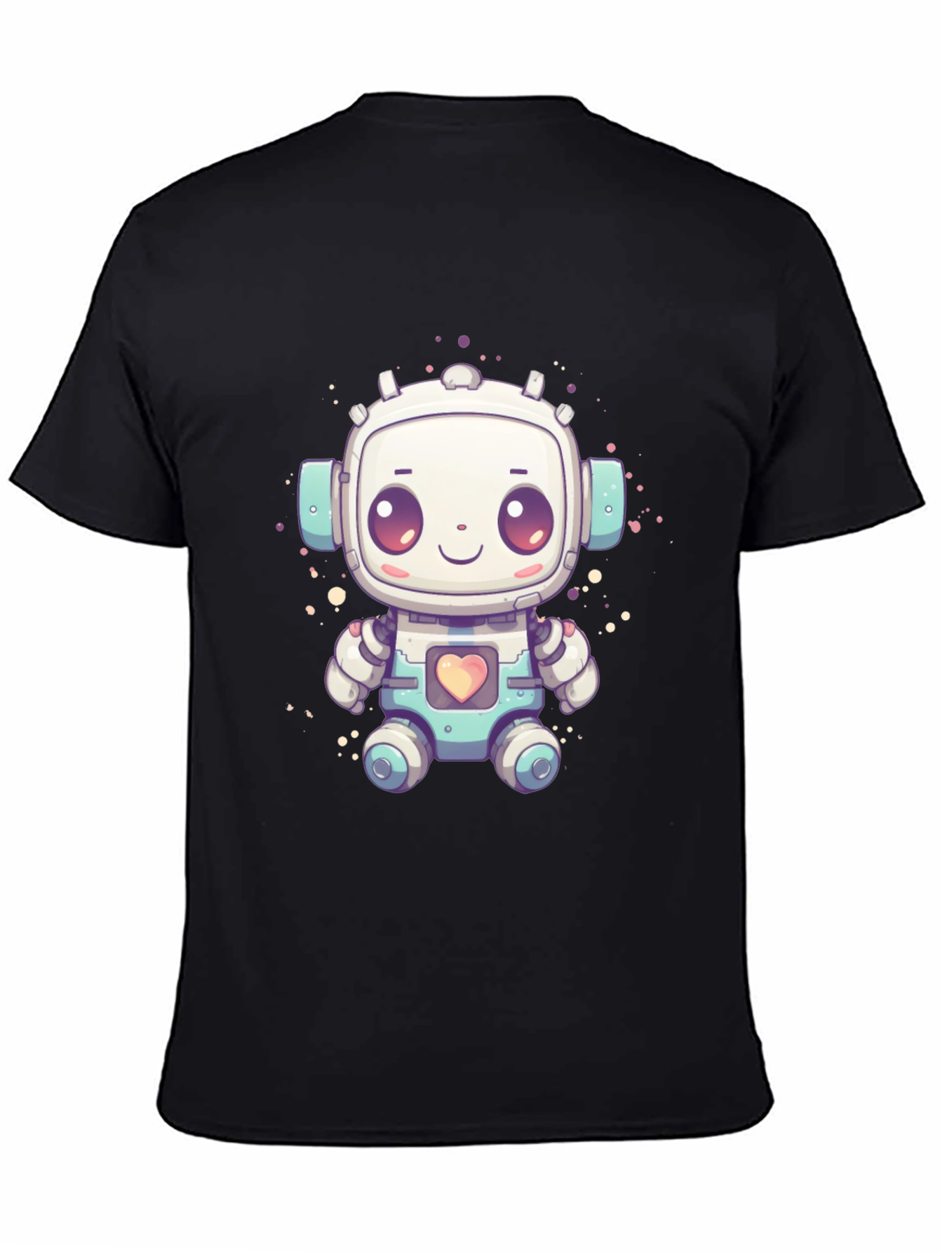 Cute Robot Graphic T-Shirt - Fun Sci-Fi Style