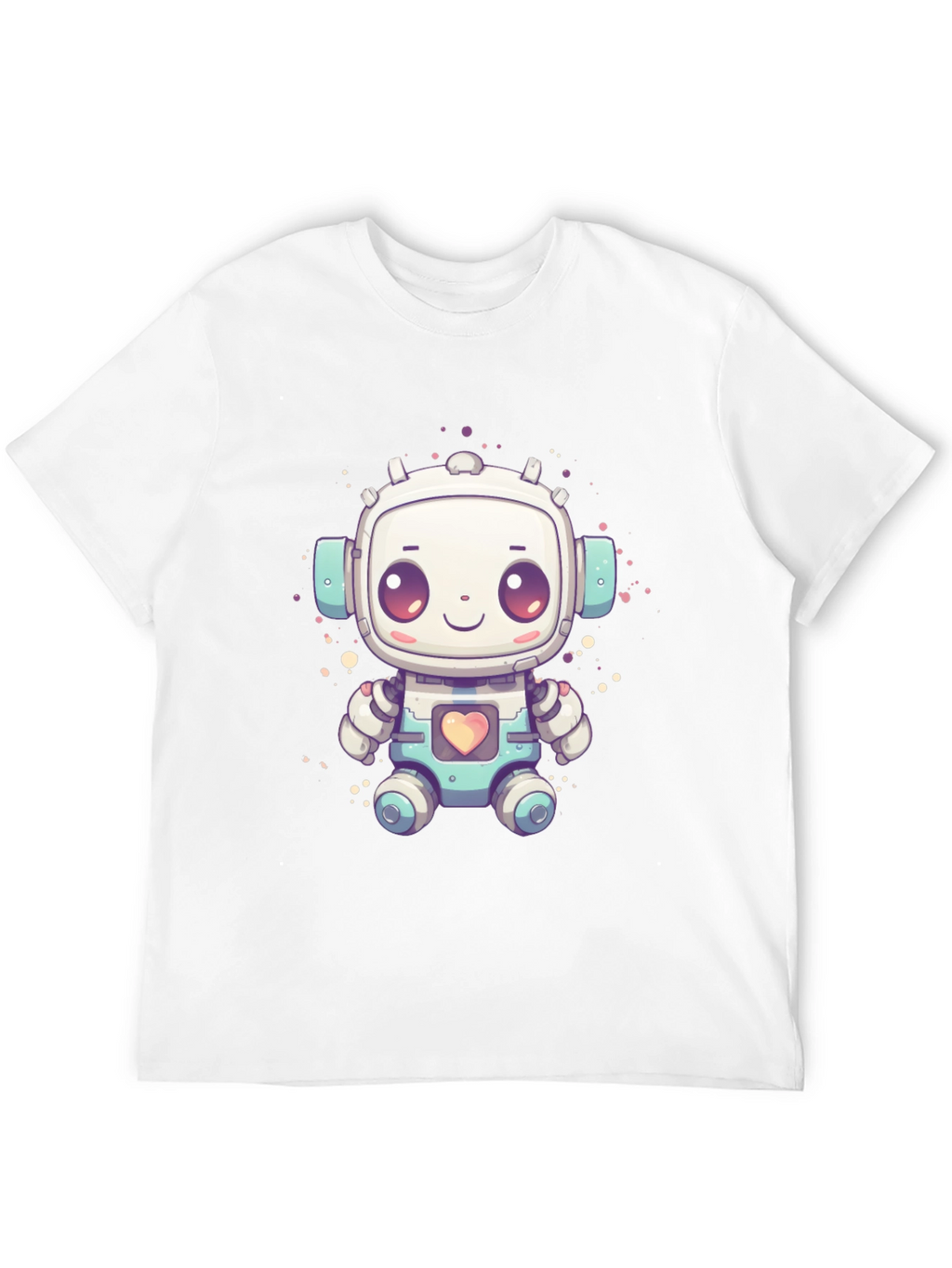 Cute Robot Graphic T-Shirt - Fun Sci-Fi Style