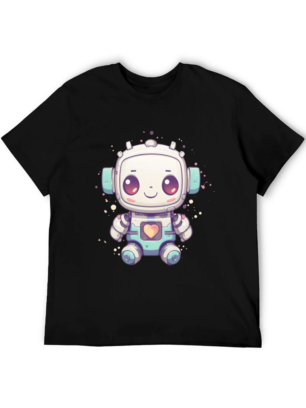 Cute Robot Graphic T-Shirt - Fun Sci-Fi Style