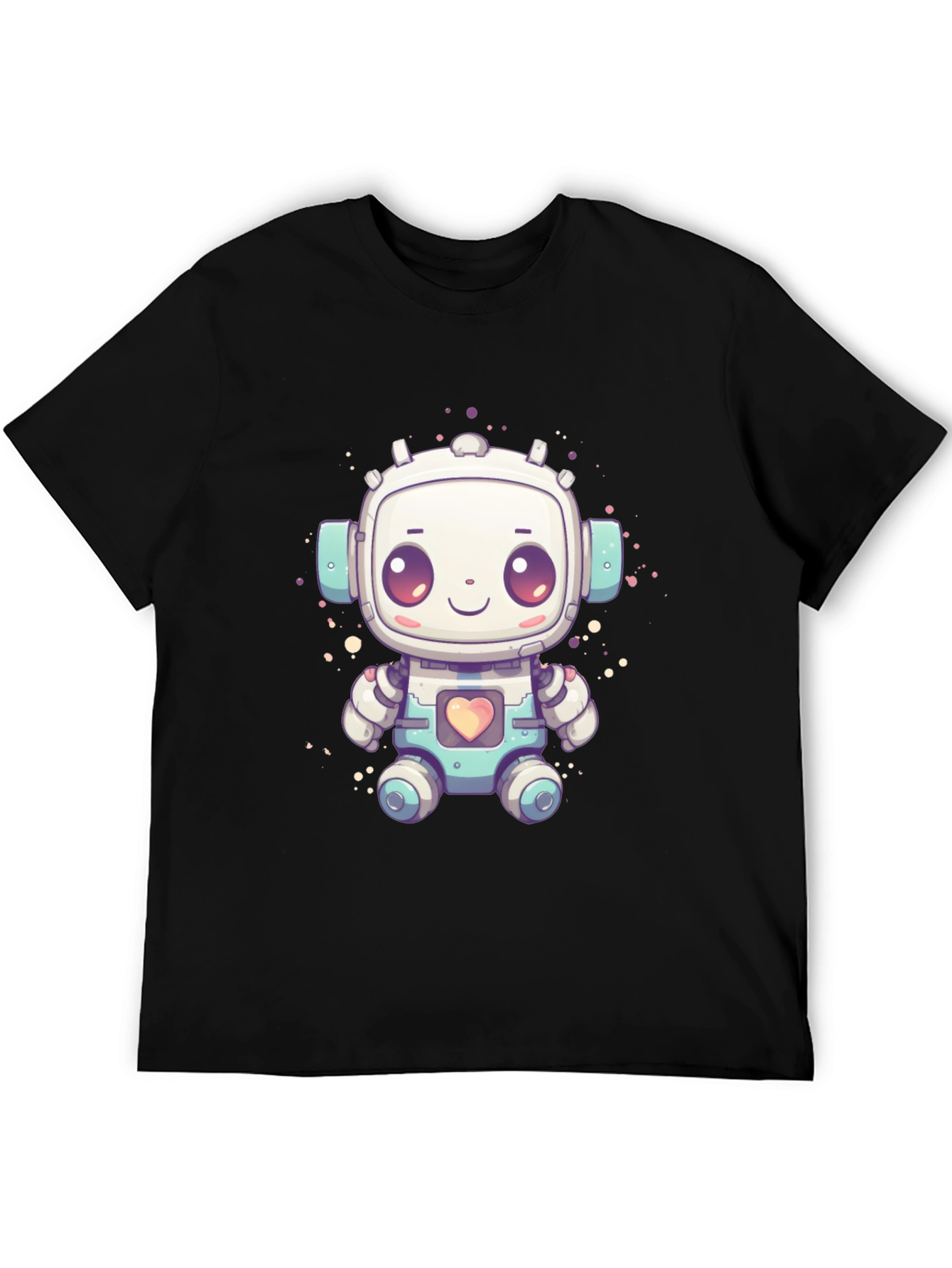 Cute Robot Graphic T-Shirt - Fun Sci-Fi Style
