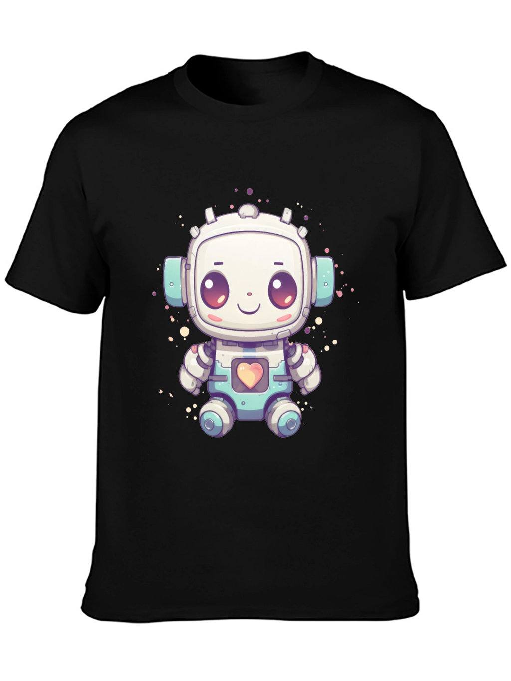 Cute Robot Graphic T-Shirt - Fun Sci-Fi Style