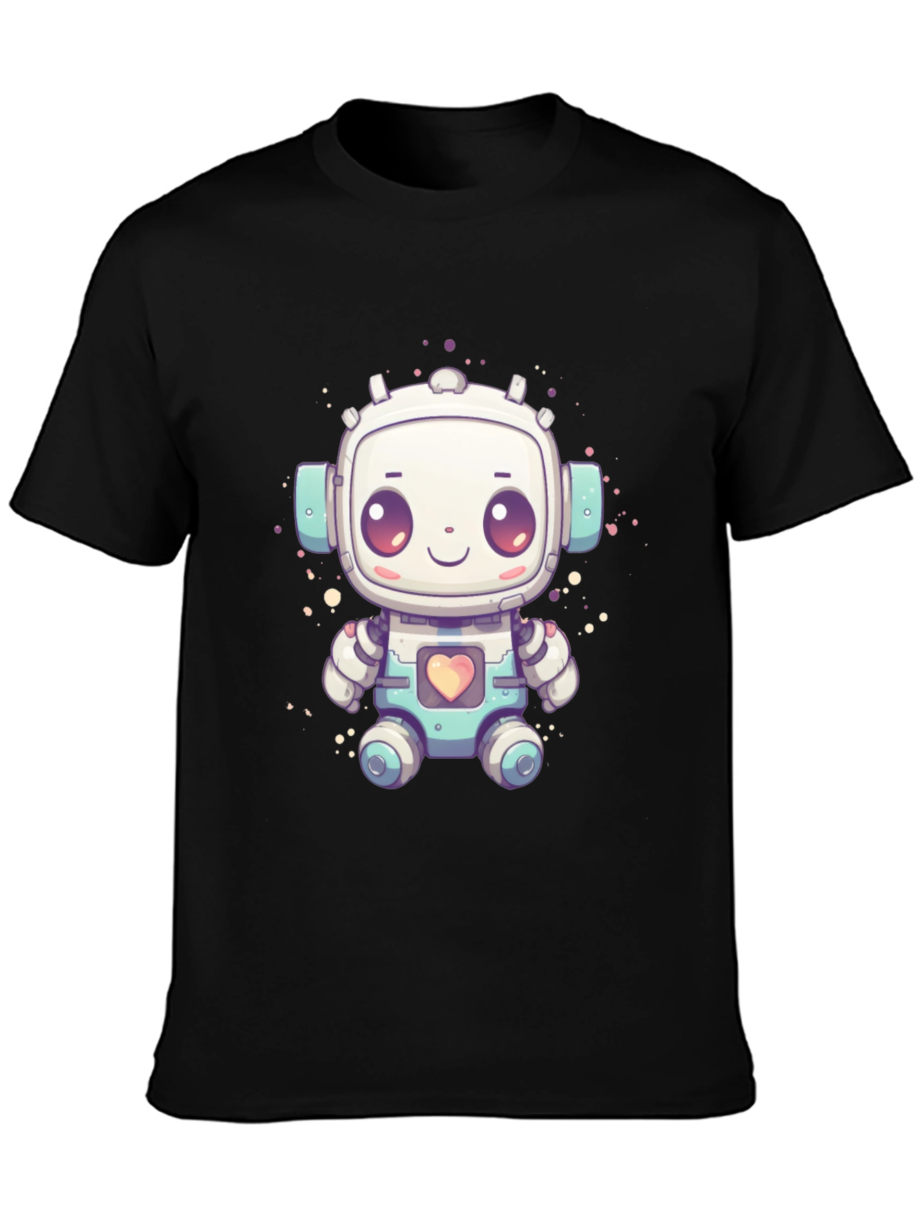 Cute Robot Graphic T-Shirt - Fun Sci-Fi Style