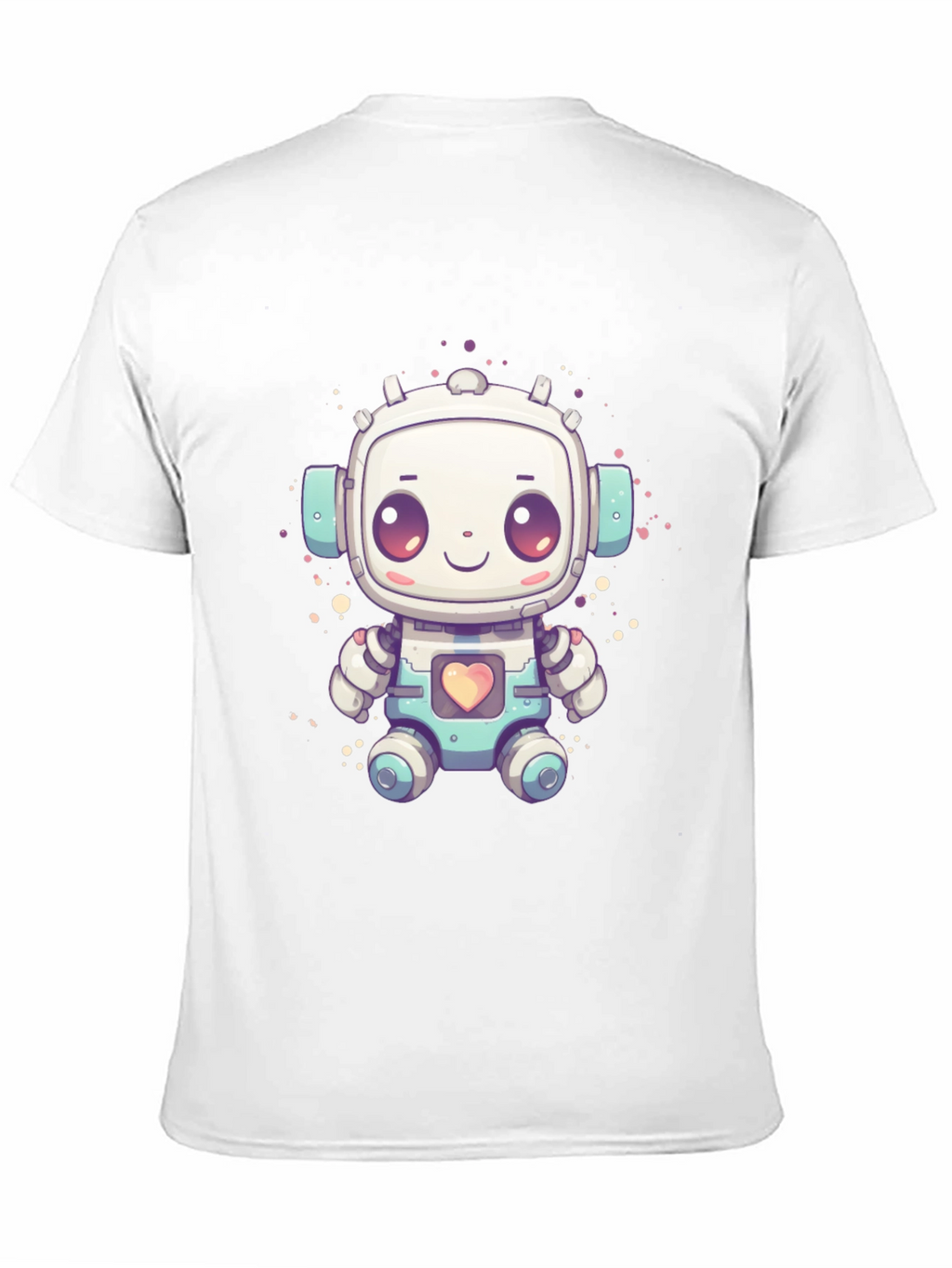 Cute Robot Graphic T-Shirt - Fun Sci-Fi Style
