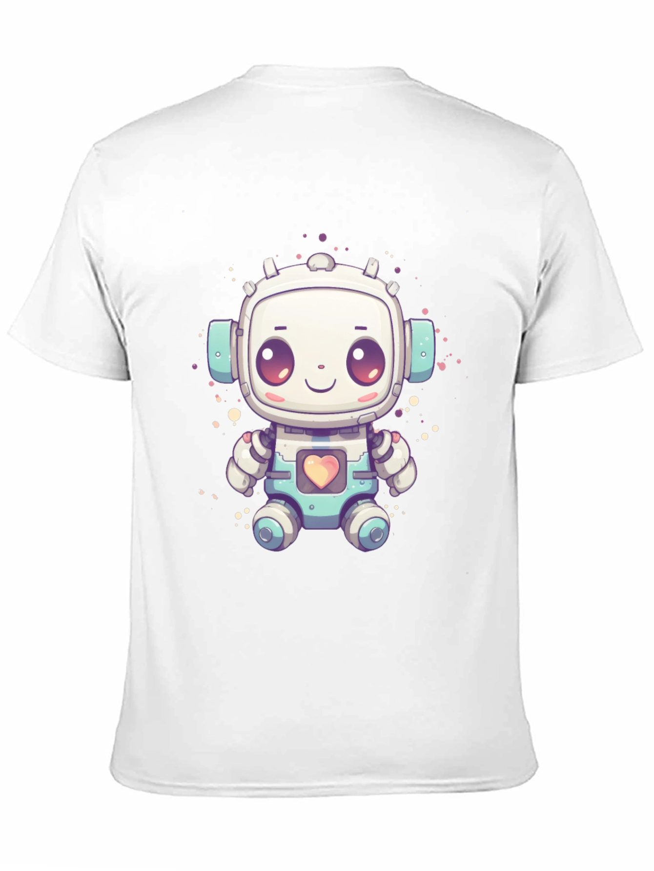 Cute Robot Graphic T-Shirt - Fun Sci-Fi Style
