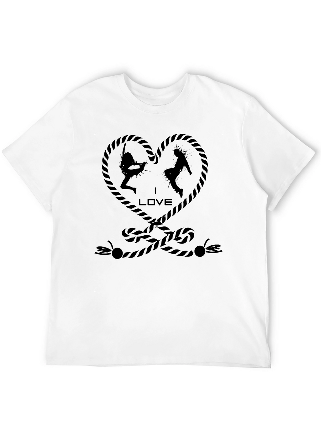 Rope Heart Rock Climbing T-Shirt - Unisex