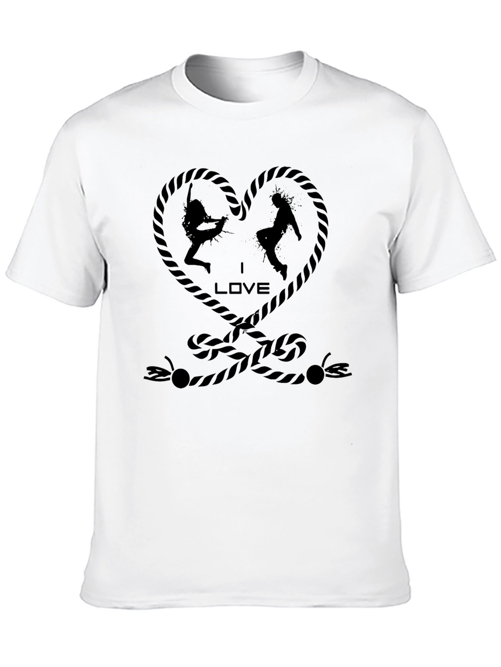 Rope Heart Rock Climbing T-Shirt - Unisex