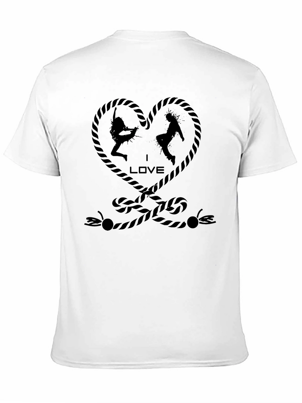 Rope Heart Rock Climbing T-Shirt - Unisex