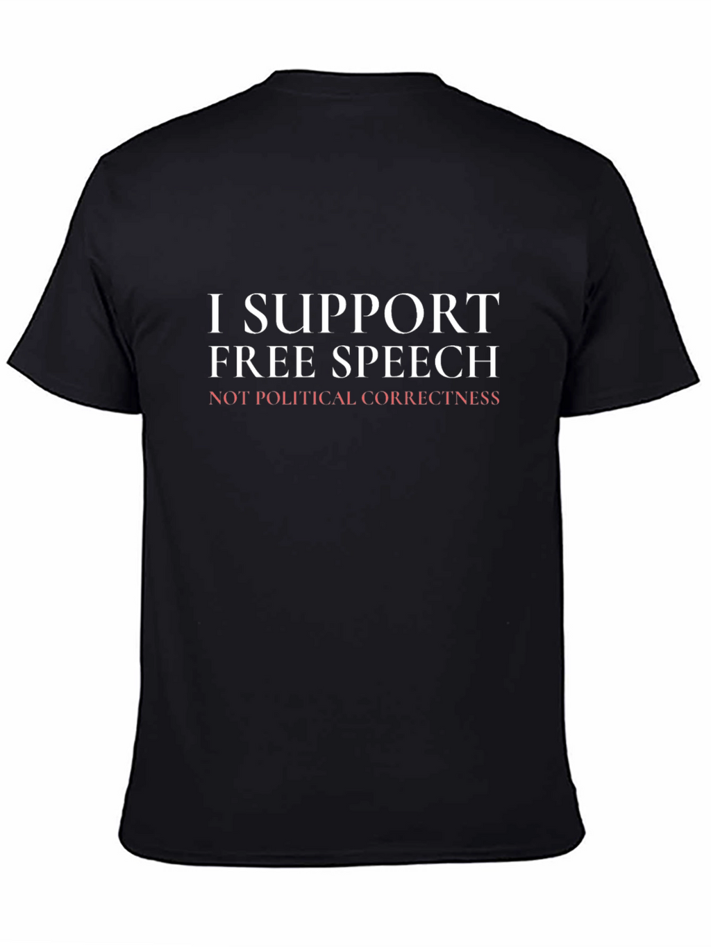 I Support Free Speech Graphic T-Shirt - Black