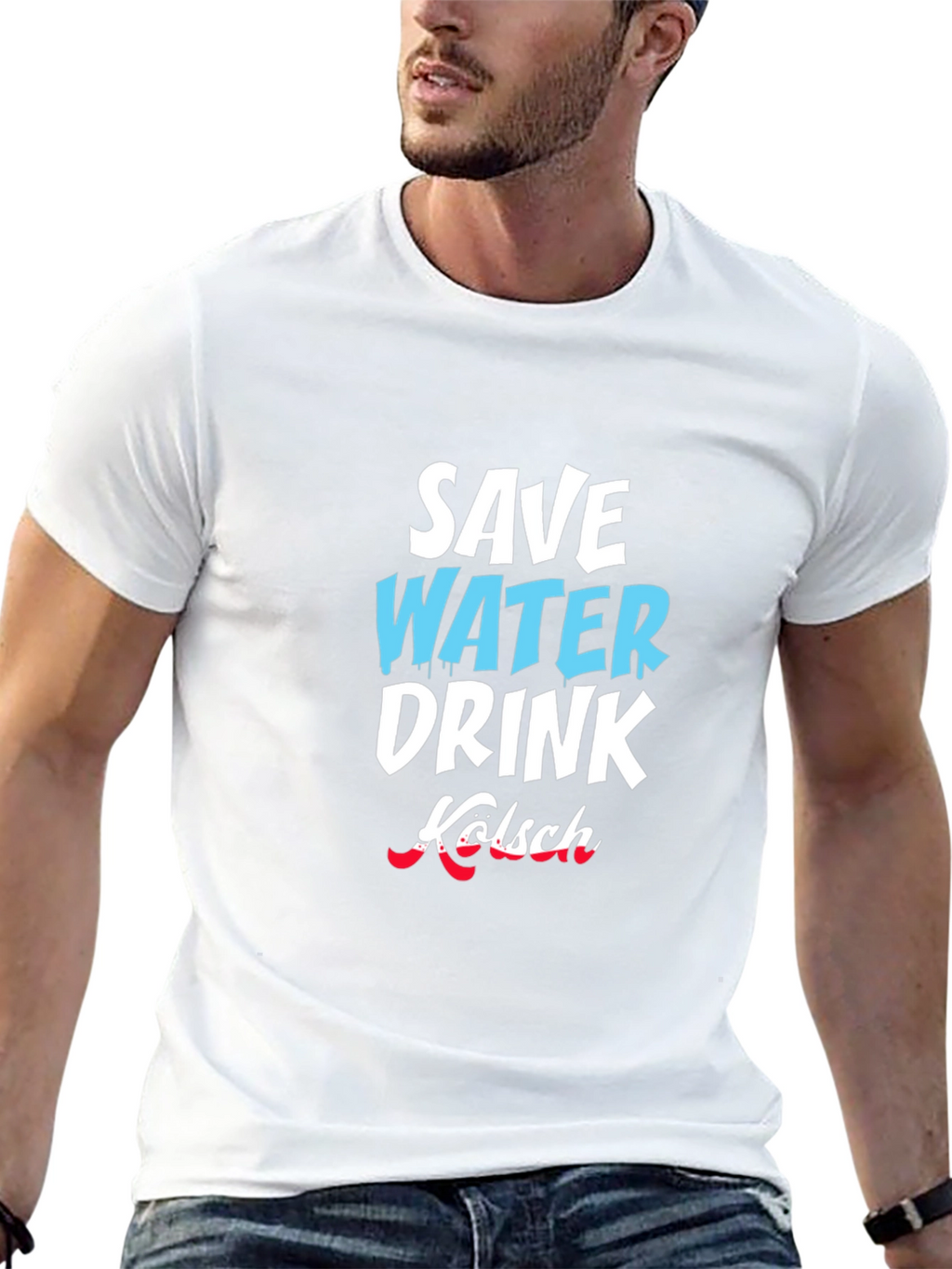 Save Water Drink Kölsch Graphic T-Shirt