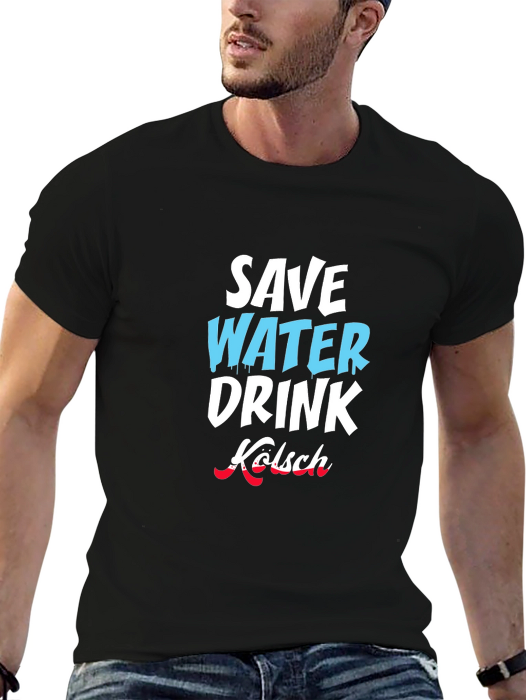 Save Water Drink Kölsch Graphic T-Shirt