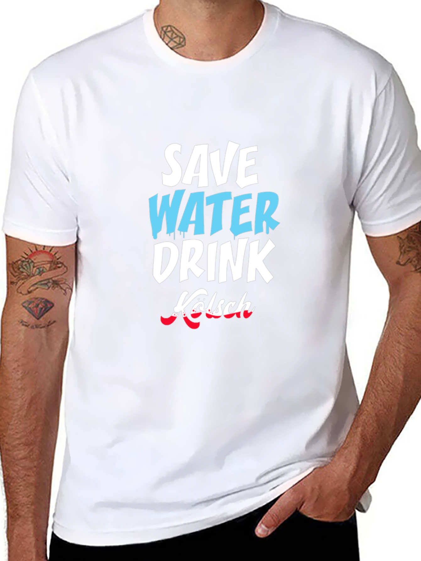 Save Water Drink Kölsch Graphic T-Shirt