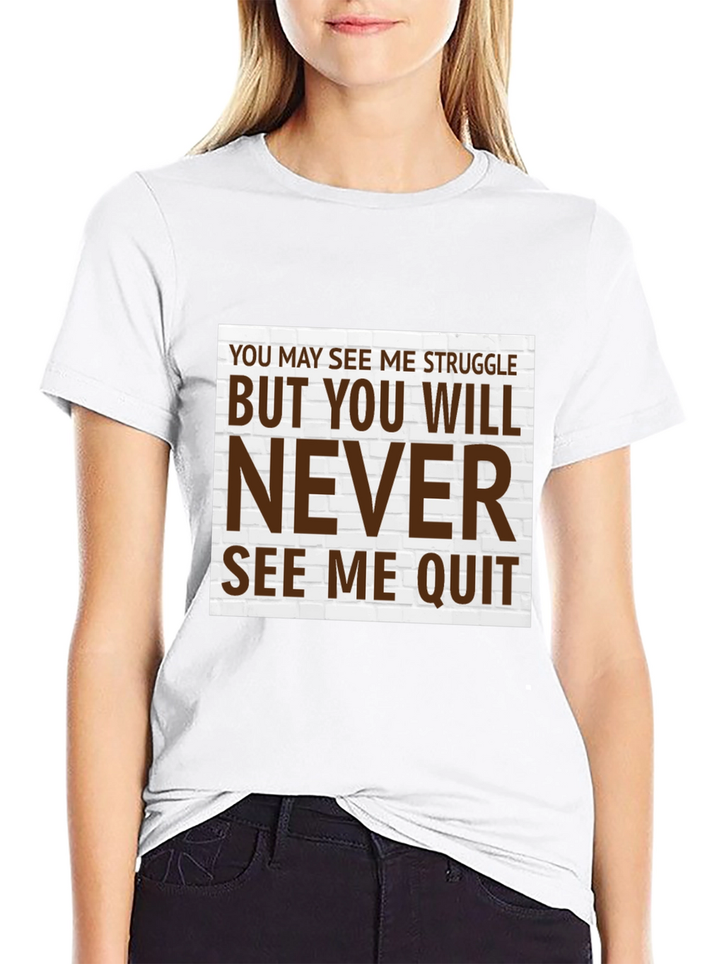 Motivational T-Shirt - Never Quit Graphic Tee
