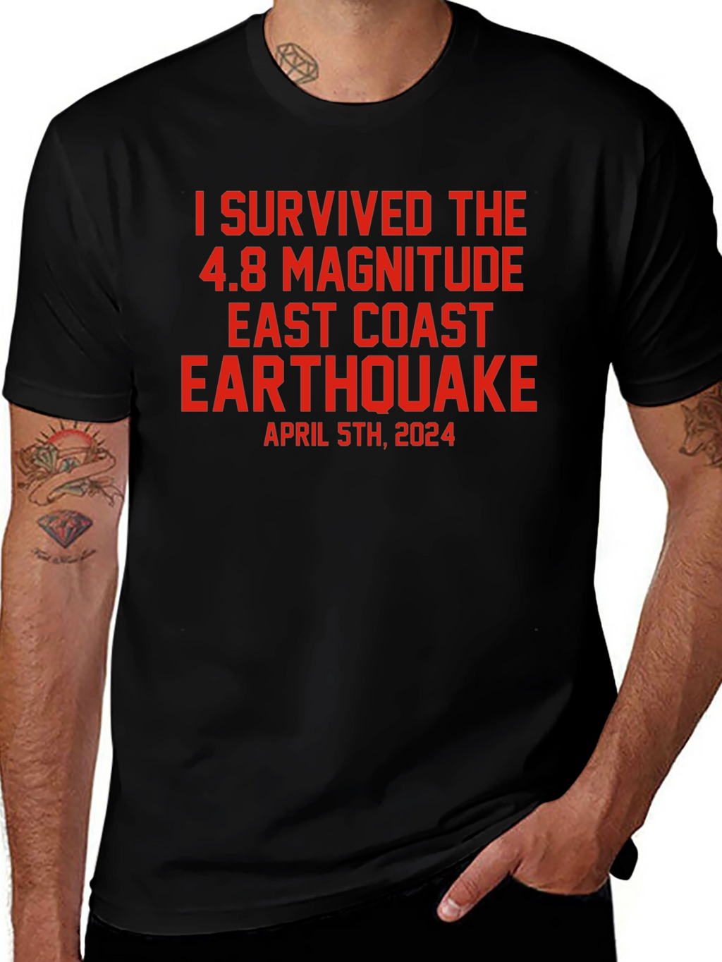 I Survived 4.8 East Coast Earthquake T-Shirt