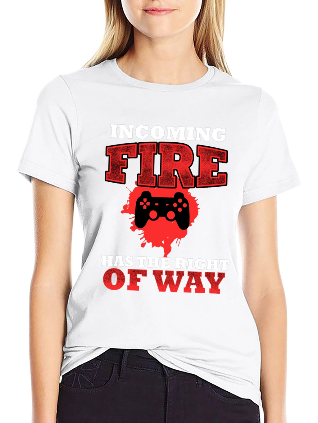 Incoming Fire Gamer T-Shirt - Right of Way