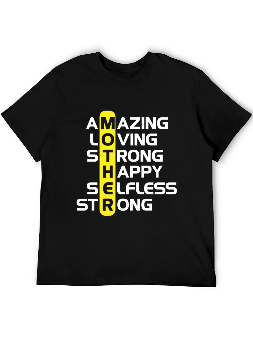 Amazing Mother Graphic Tee - Black Cotton T-Shirt