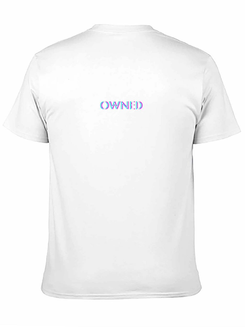 Owned Glitch Text Black T-Shirt