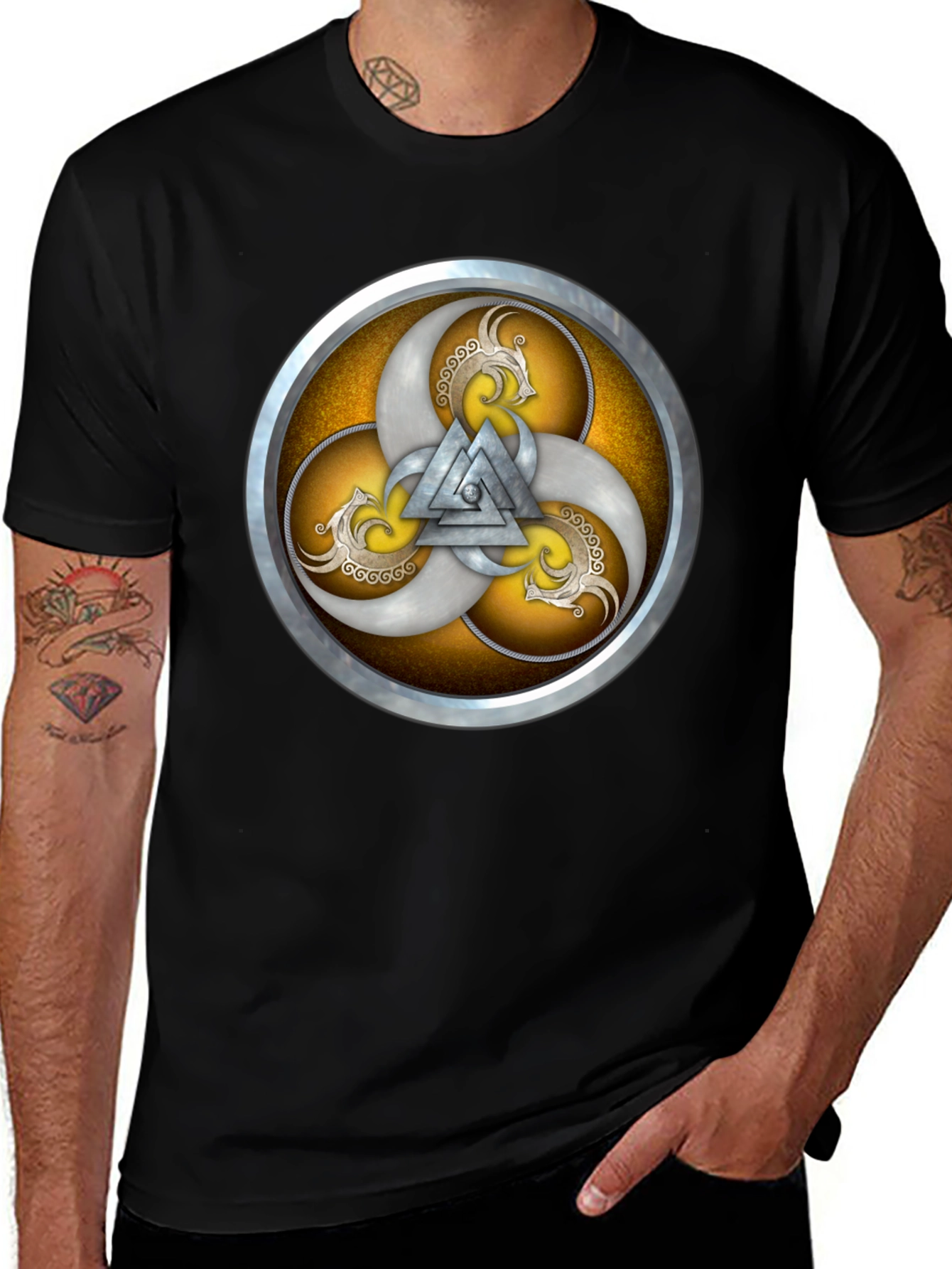 Valknut Symbol Graphic Tee