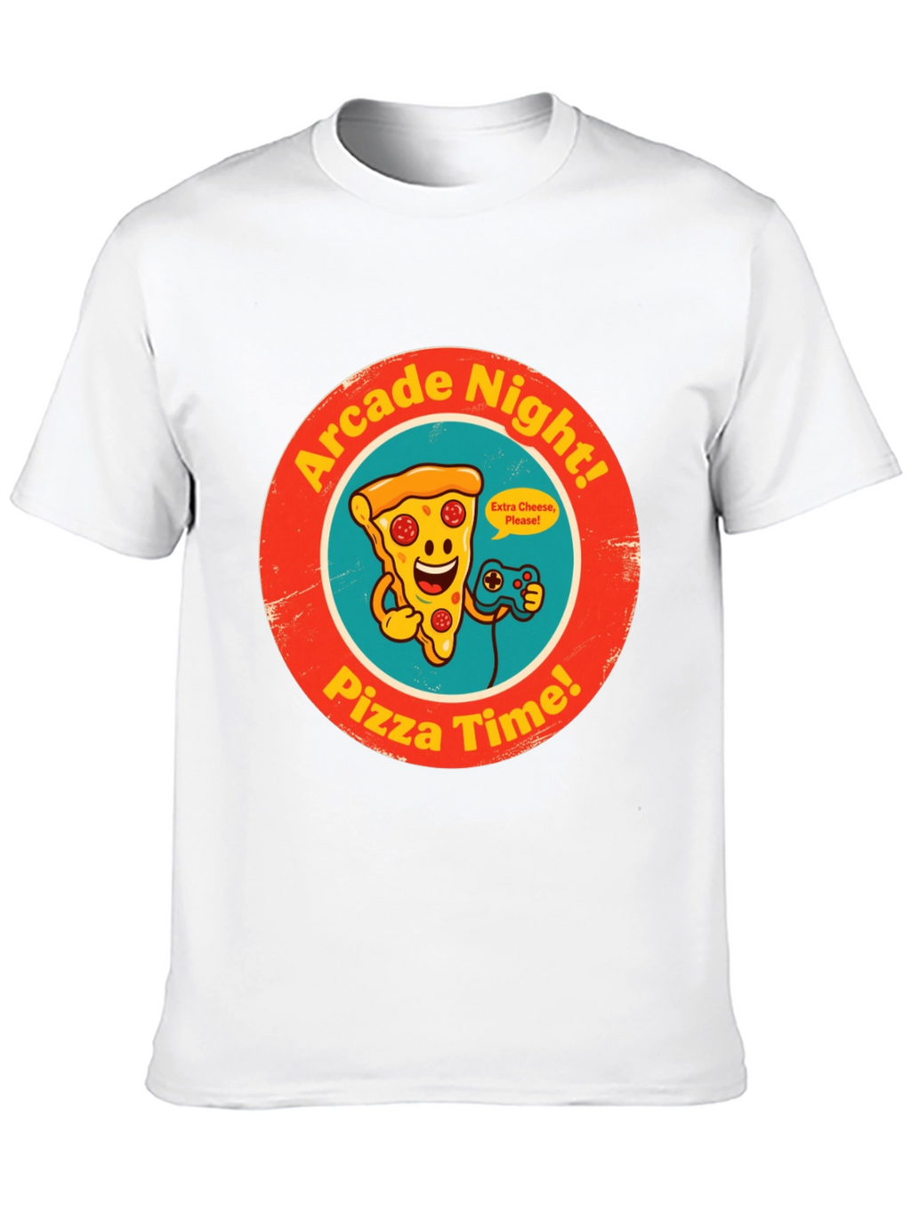 Arcade Night Pizza Time Graphic Tee