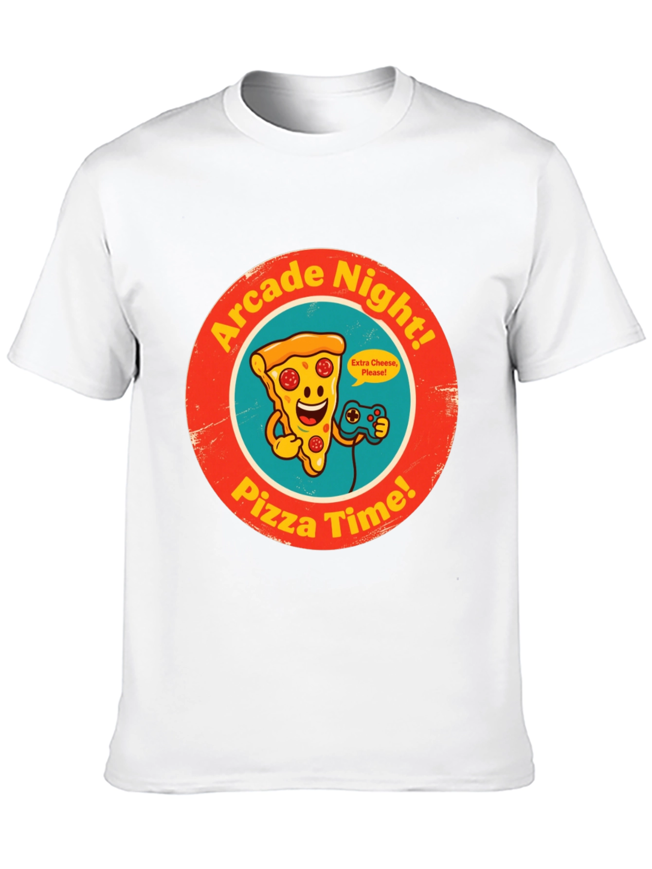 Arcade Night Pizza Time Graphic Tee