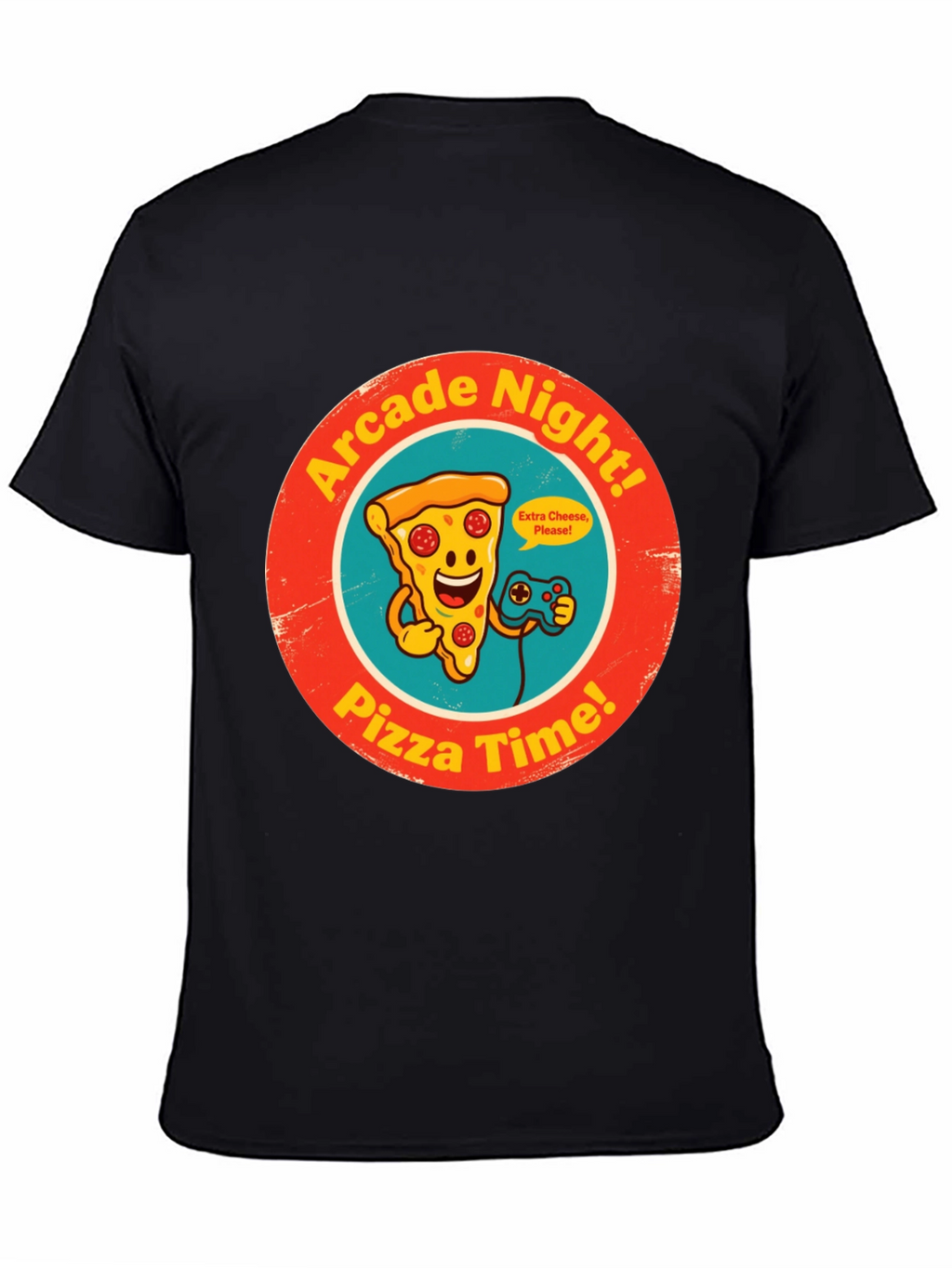 Arcade Night Pizza Time Graphic Tee