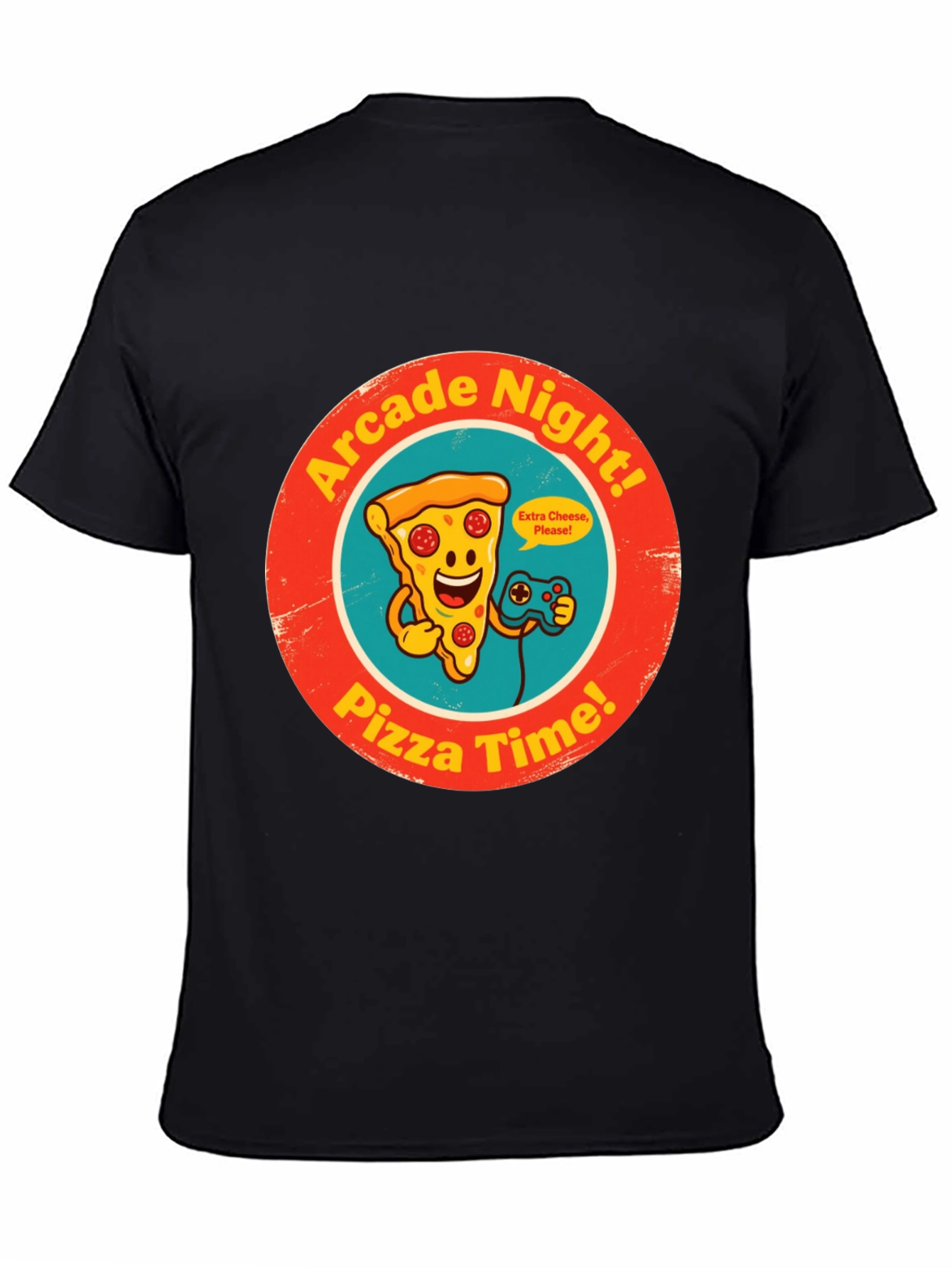 Arcade Night Pizza Time Graphic Tee