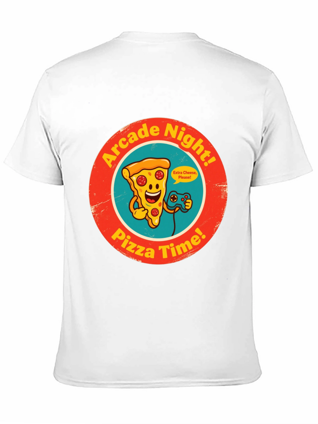 Arcade Night Pizza Time Graphic Tee