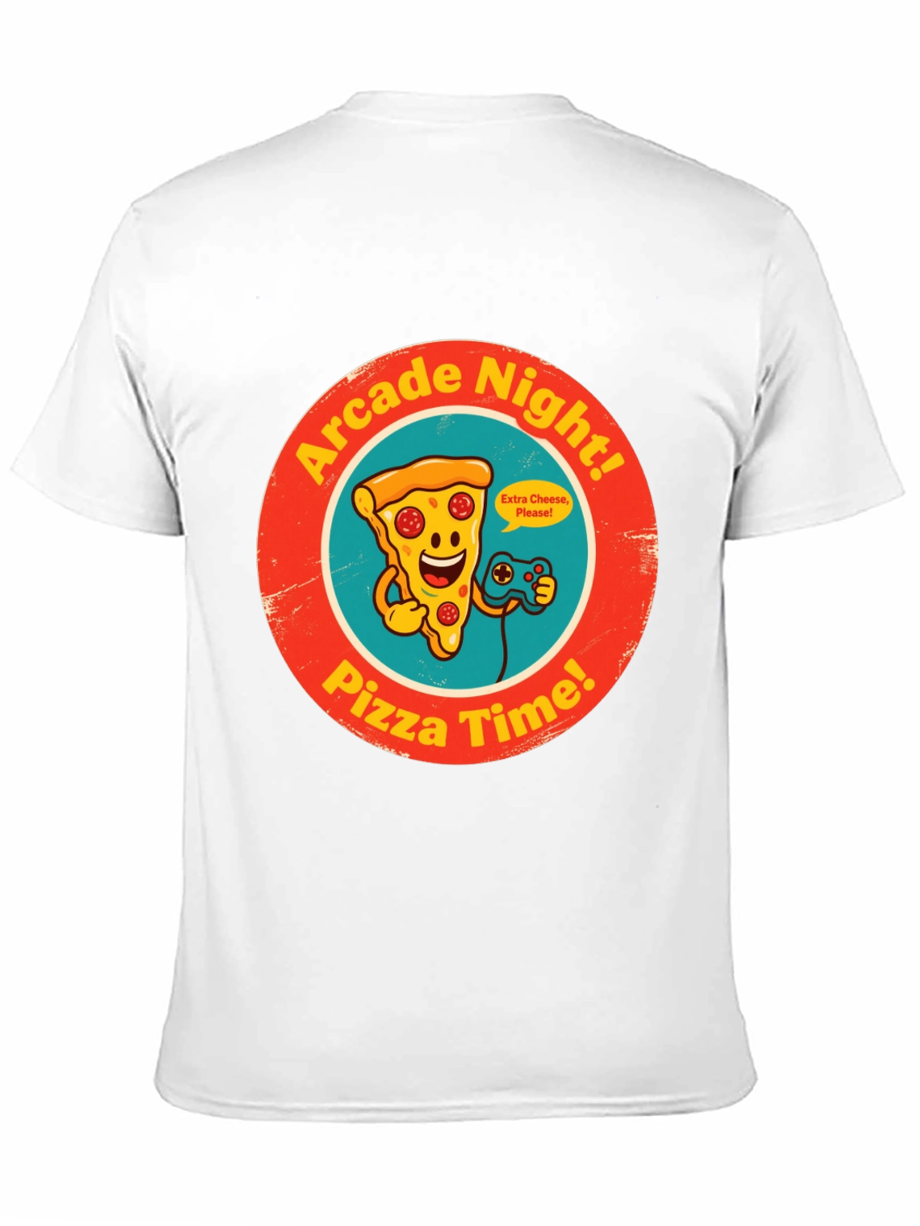 Arcade Night Pizza Time Graphic Tee