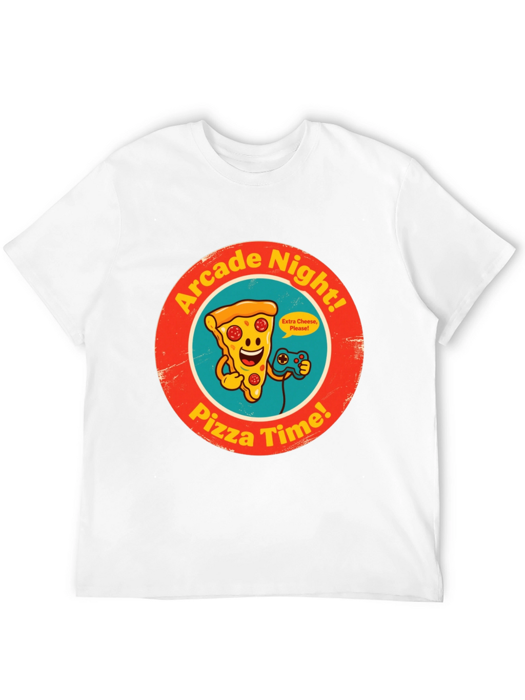 Arcade Night Pizza Time Graphic Tee