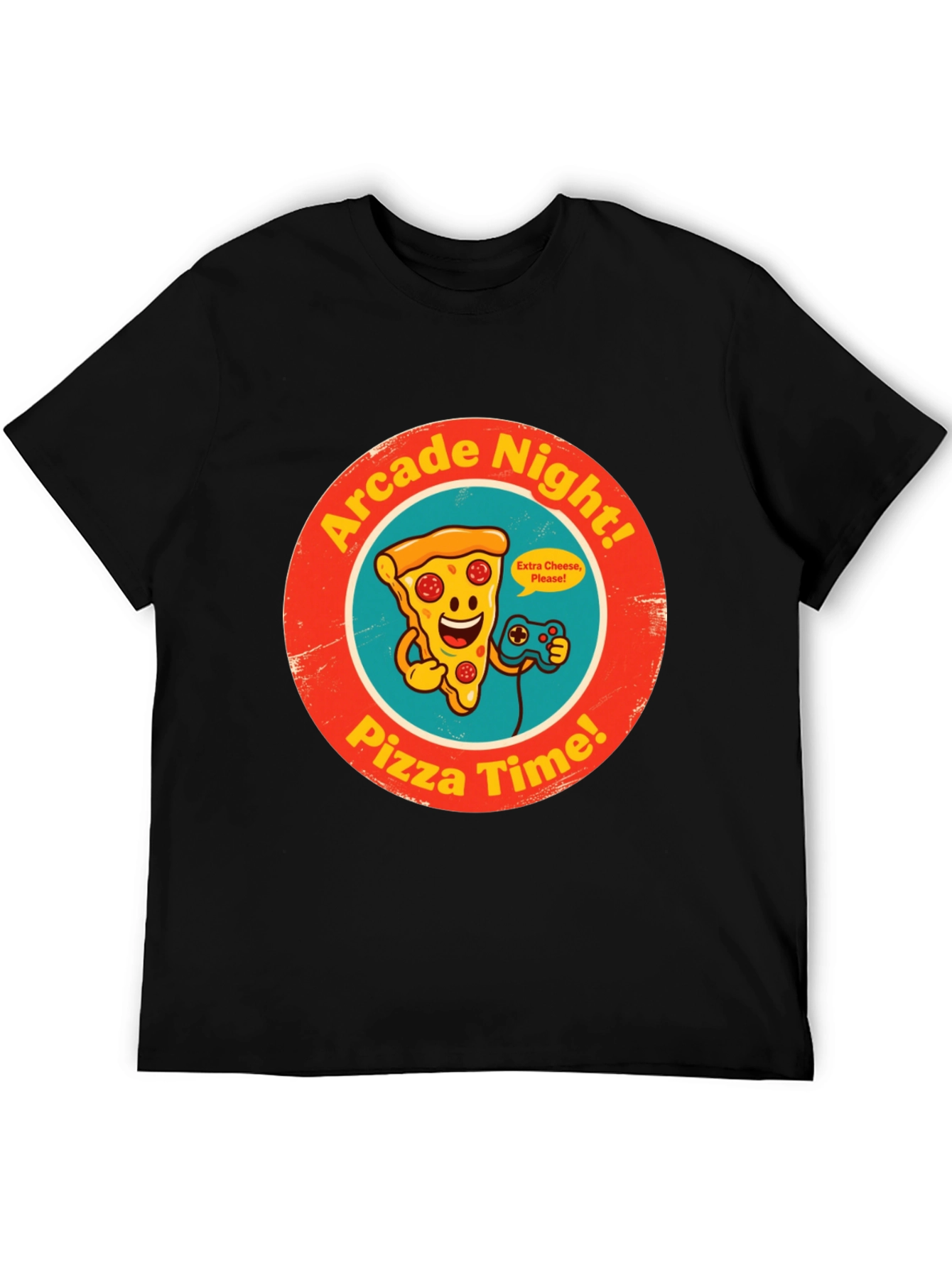 Arcade Night Pizza Time Graphic Tee
