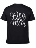 Dog Mom Black T-Shirt