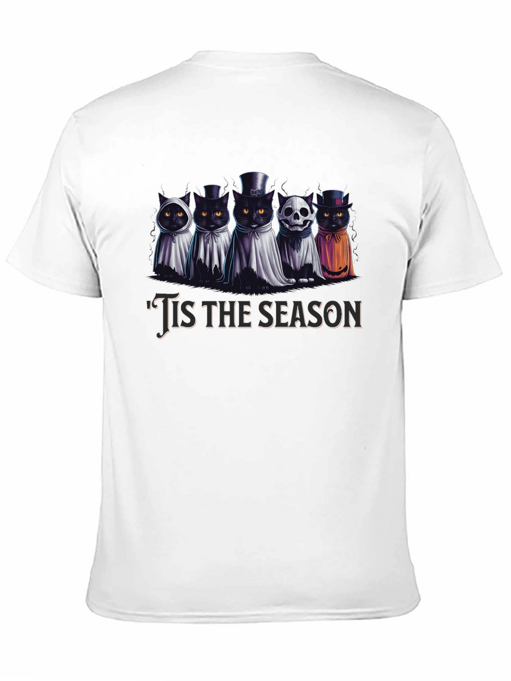 Spooky Cats Tis the Season Halloween T-Shirt