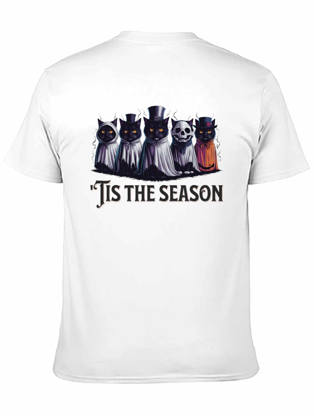 Spooky Cats Tis the Season Halloween T-Shirt