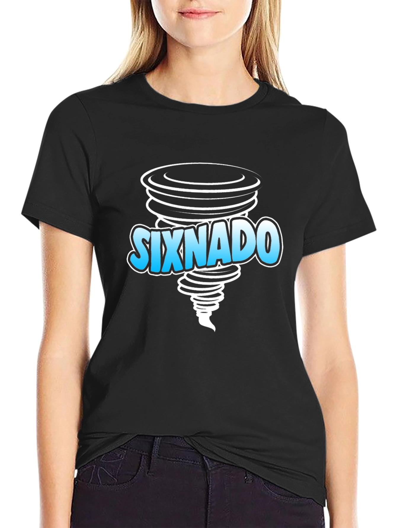 Sixnado Graphic T-Shirt - Black