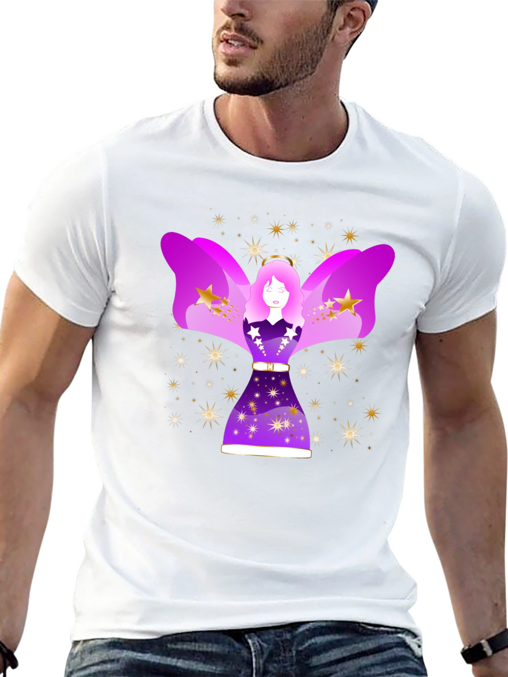 Celestial Angel Graphic Tee - Unisex