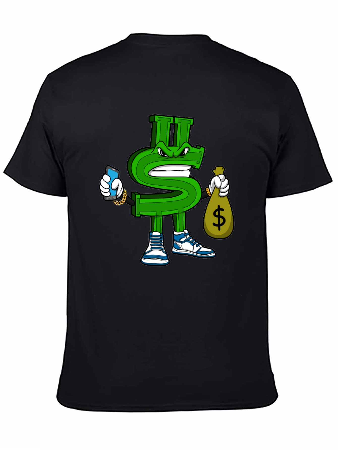 Dollar Sign Graphic T-Shirt - Streetwear Style