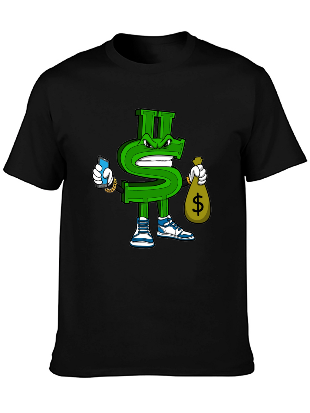 Dollar Sign Graphic T-Shirt - Streetwear Style