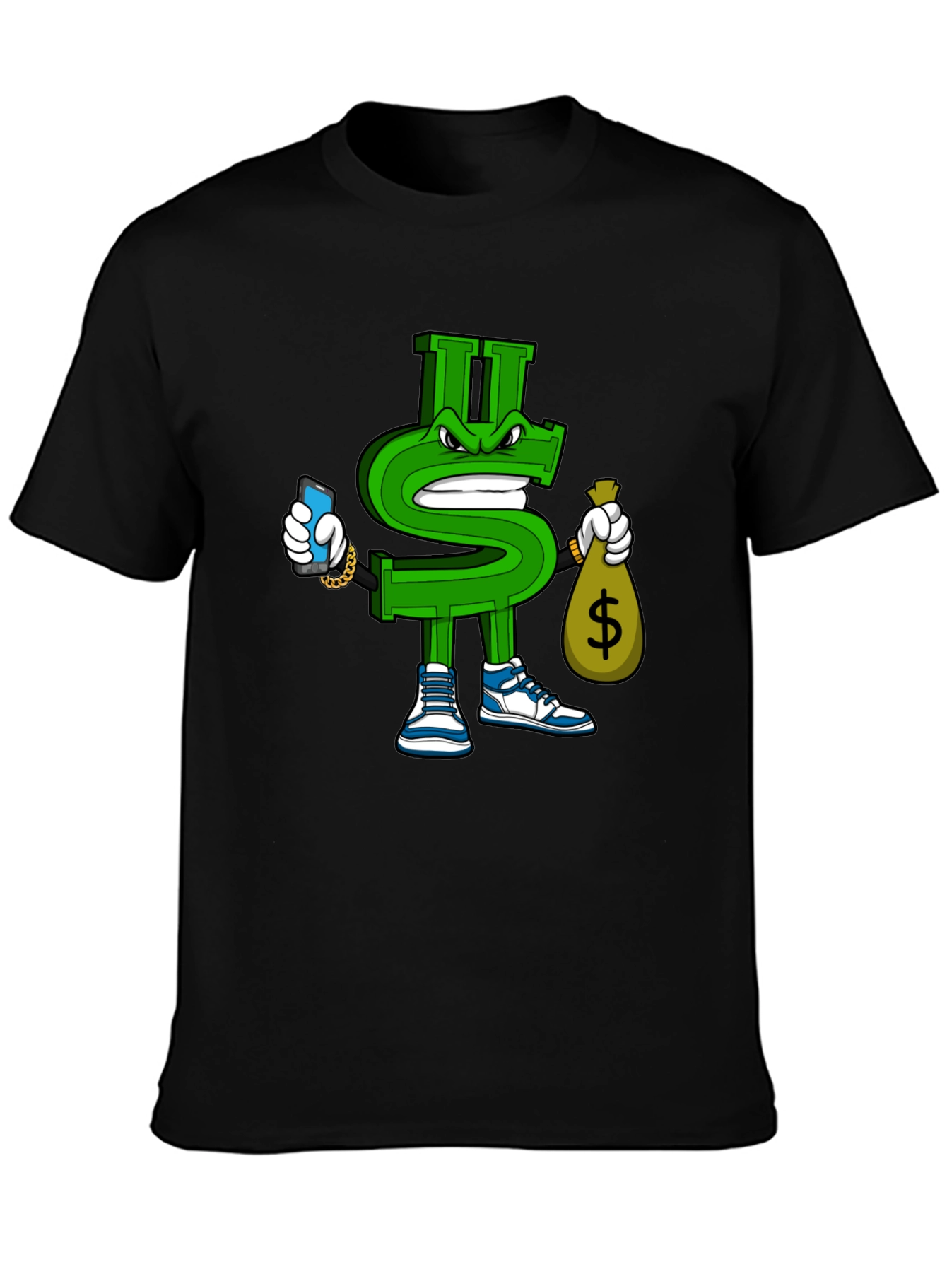 Dollar Sign Graphic T-Shirt - Streetwear Style