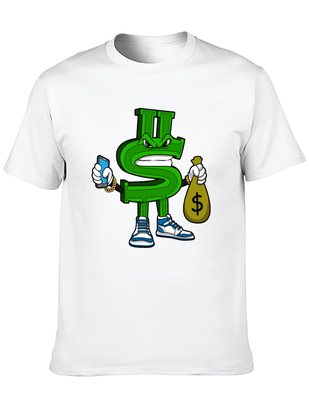 Dollar Sign Graphic T-Shirt - Streetwear Style