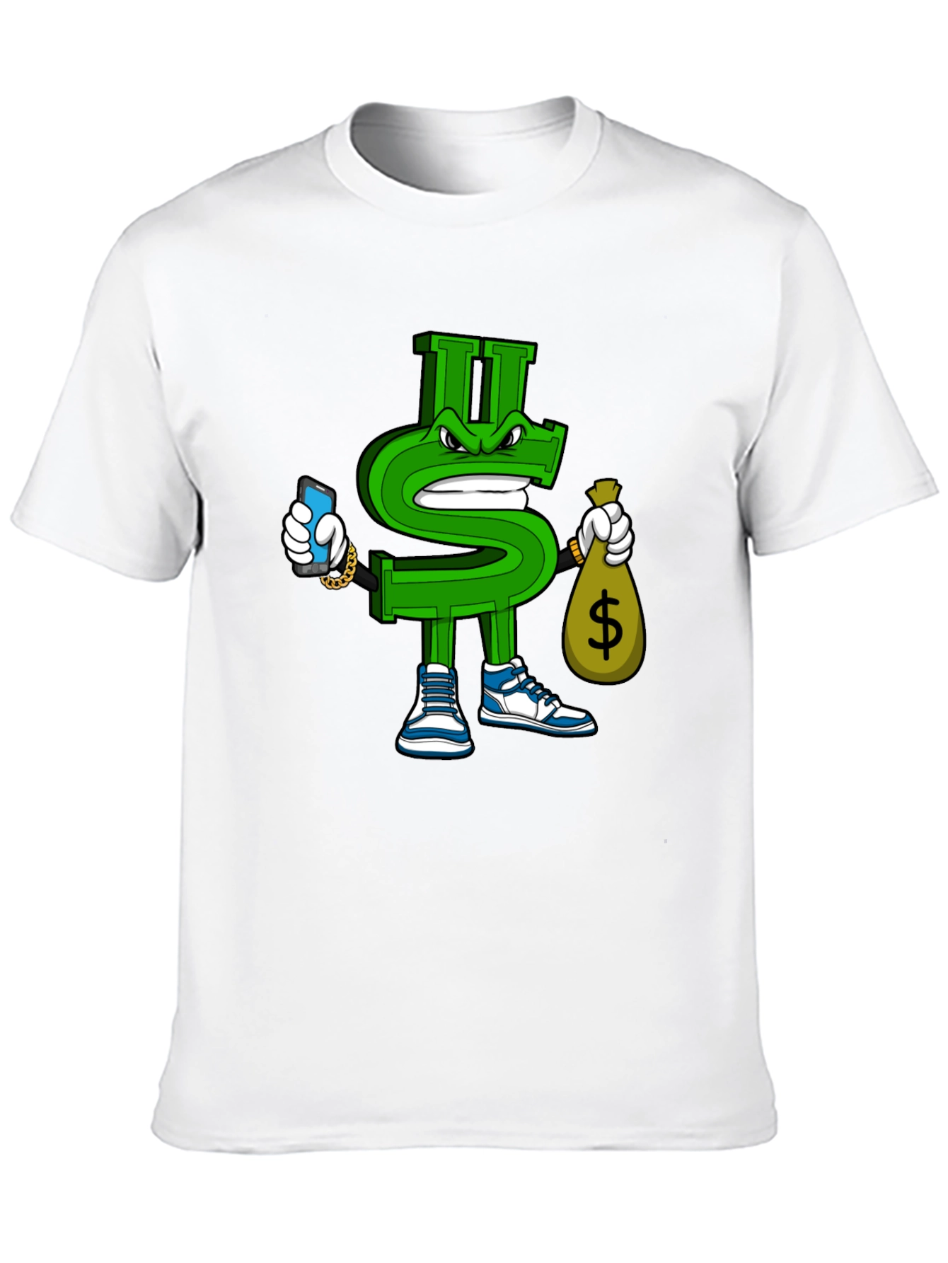 Dollar Sign Graphic T-Shirt - Streetwear Style