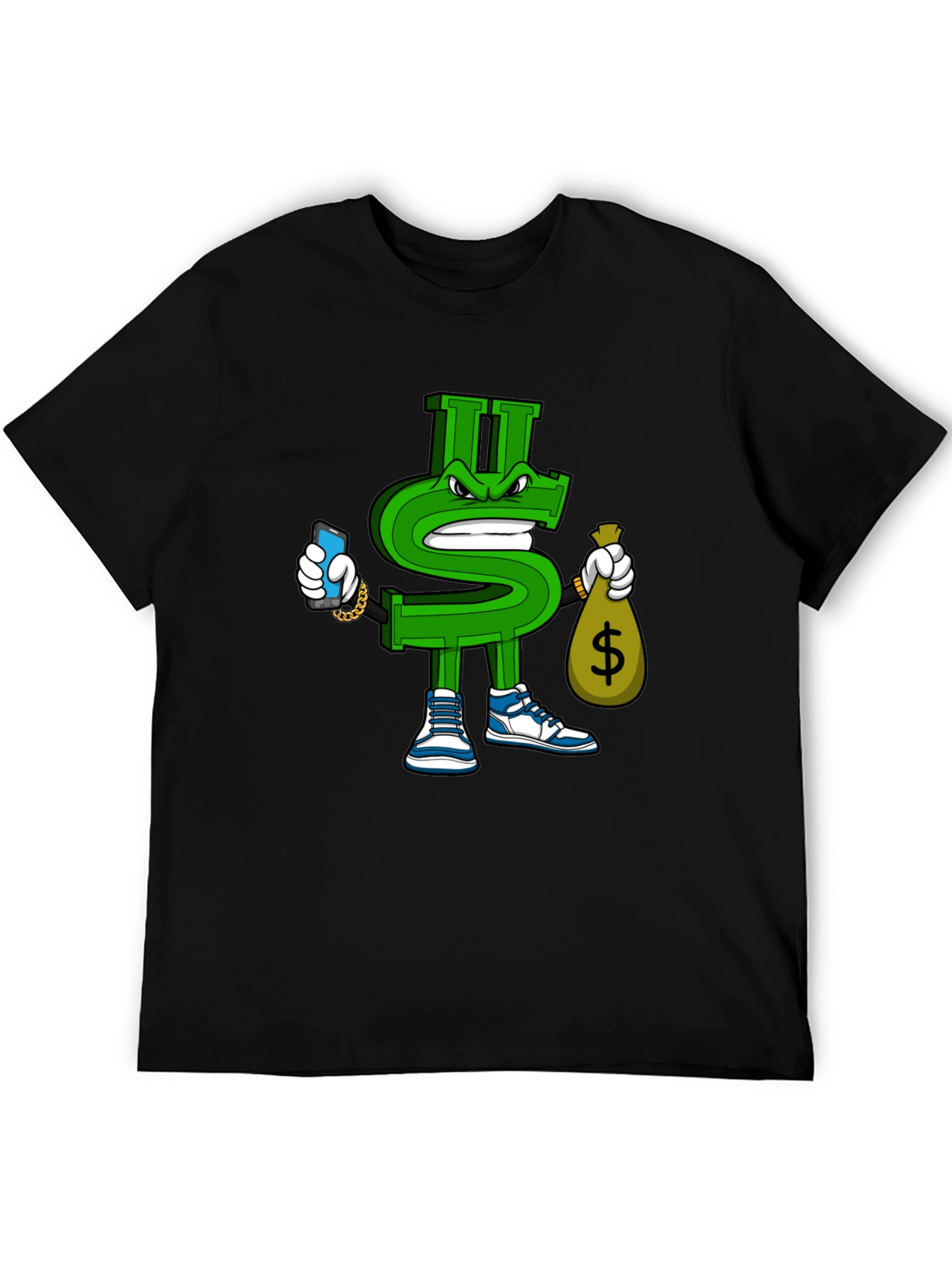 Dollar Sign Graphic T-Shirt - Streetwear Style