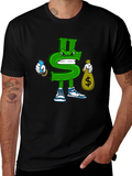 Dollar Sign Graphic T-Shirt - Streetwear Style