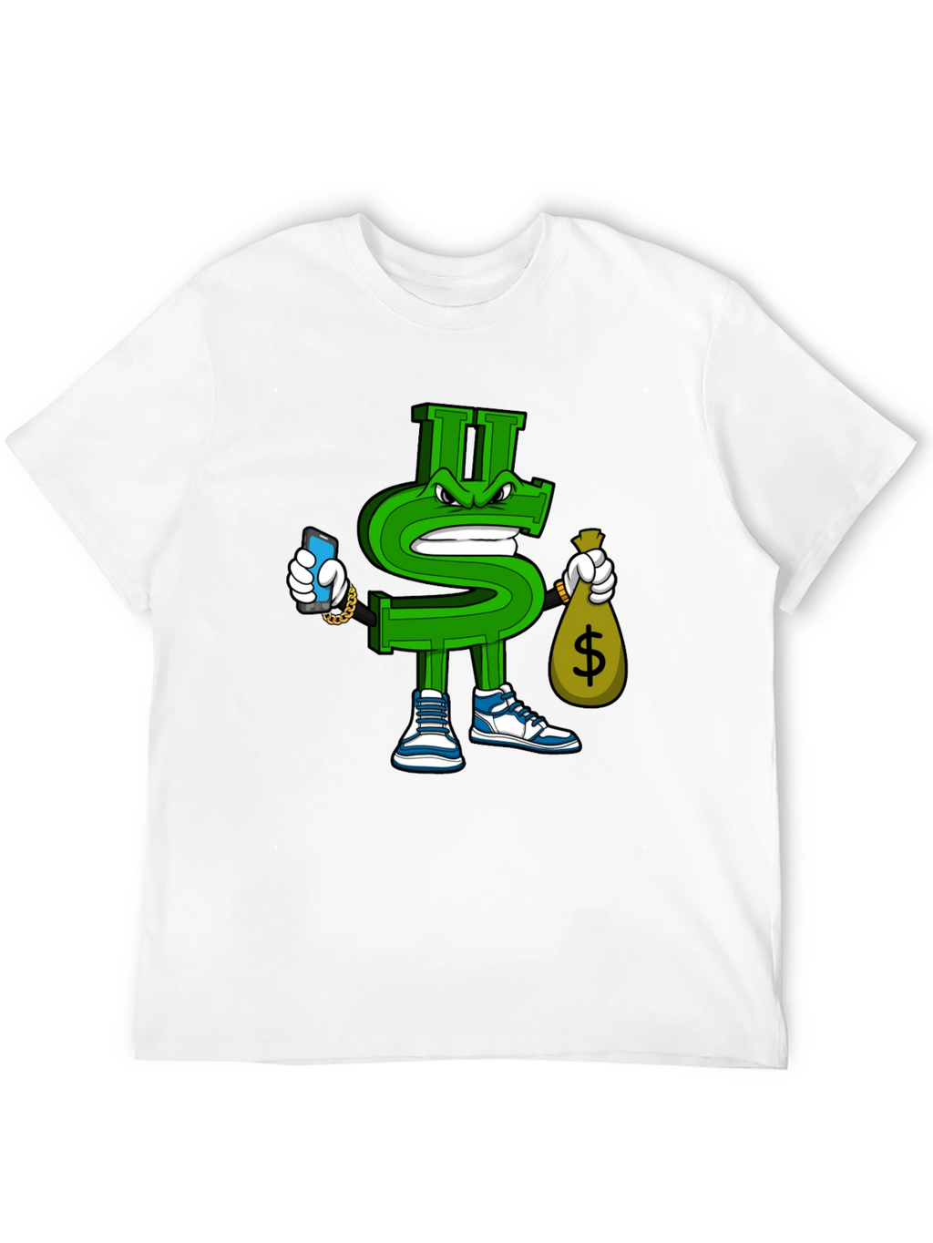 Dollar Sign Graphic T-Shirt - Streetwear Style