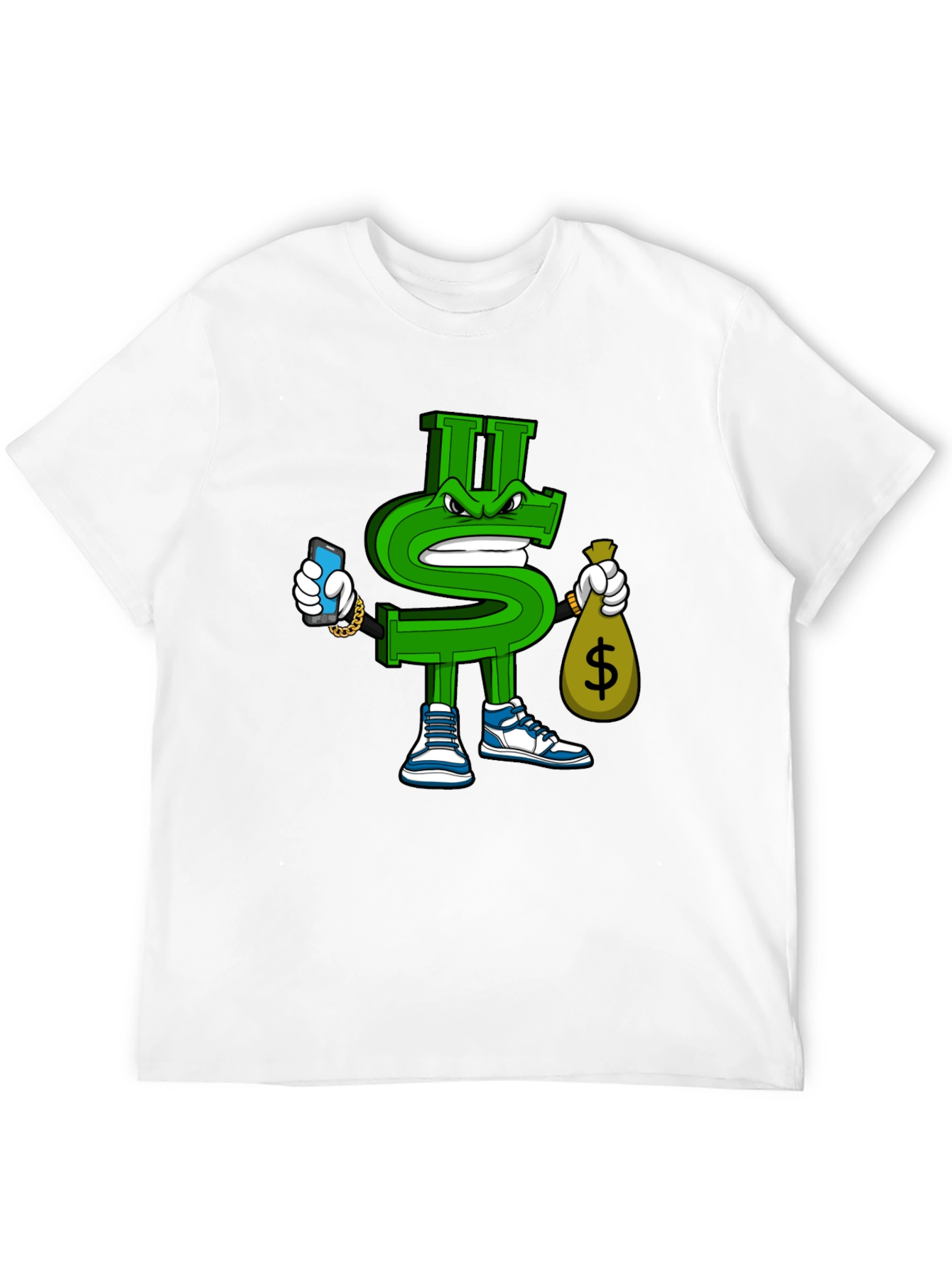 Dollar Sign Graphic T-Shirt - Streetwear Style