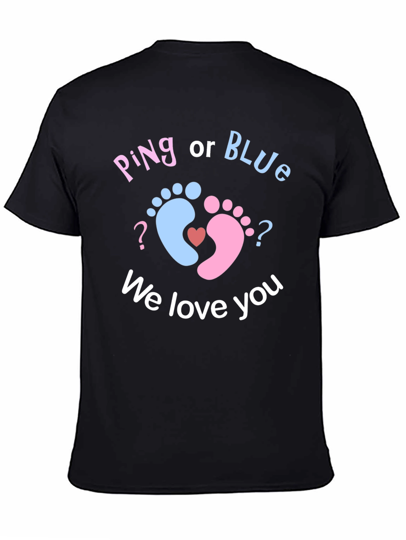Pink or Blue? Baby Gender Reveal T-Shirt
