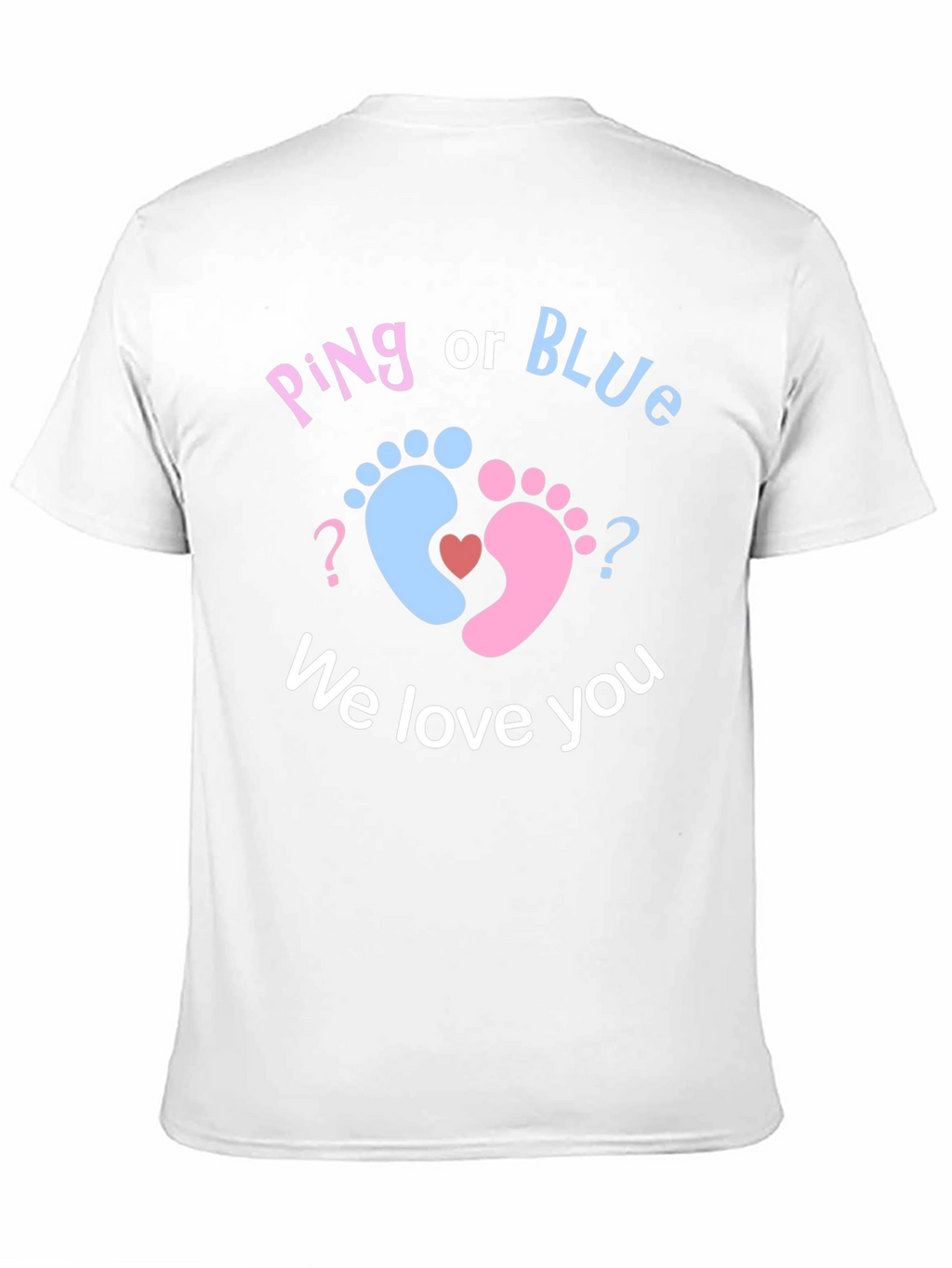 Pink or Blue? Baby Gender Reveal T-Shirt