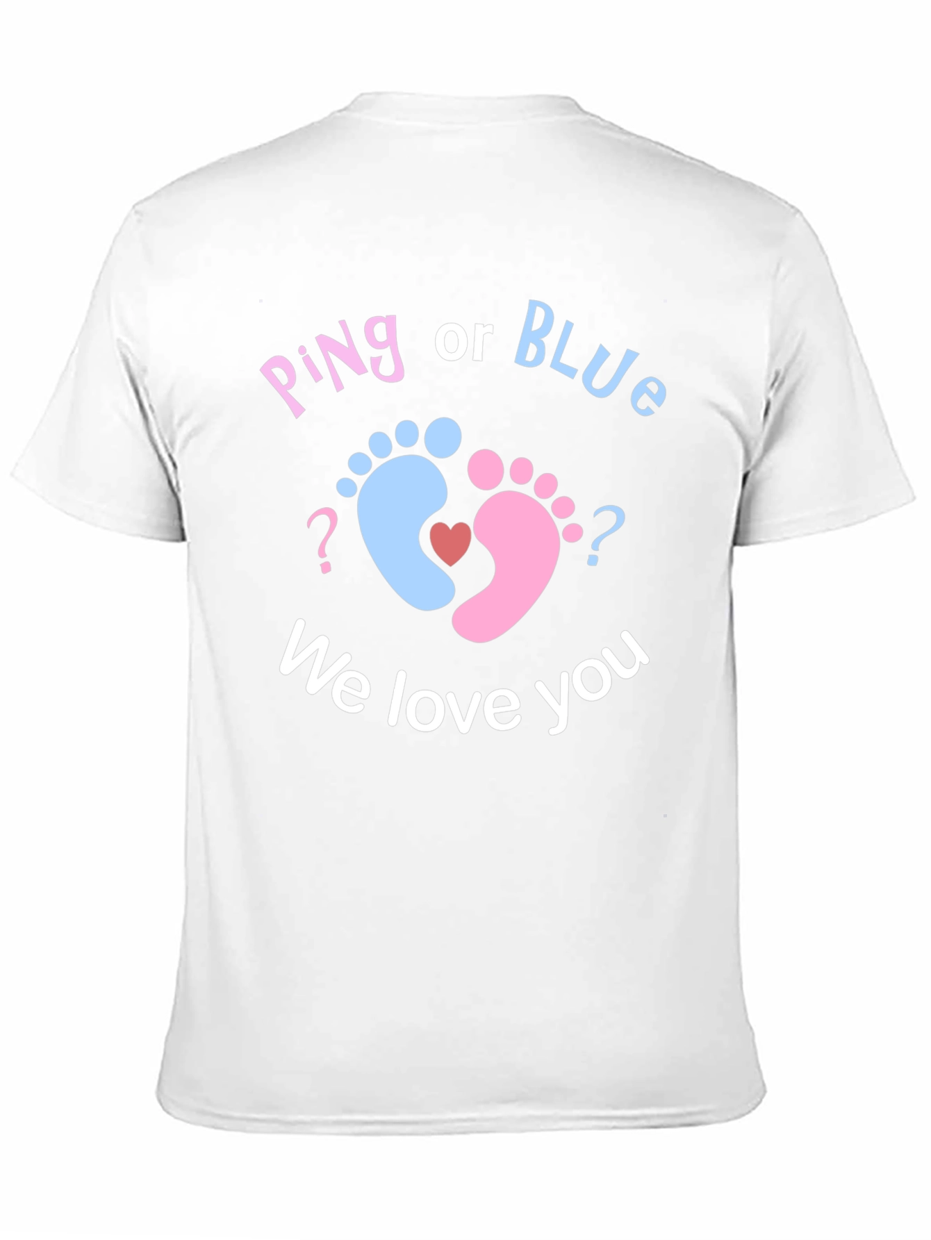 Pink or Blue? Baby Gender Reveal T-Shirt